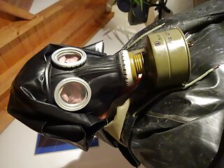 Rubber Gasmask Nun Is Ramming Asshole With Two Big Dicks free video
