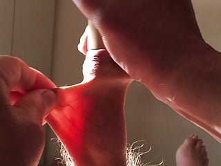 Sunny Sunday Foreskin Stretching - Rolling Pin free video