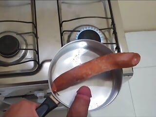 Fried Stick With Pepperoni Is Delicious, Warm And Crispy free video