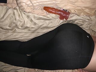 Masturbating Wearing My Cousin's Tight Yoga Pants free video