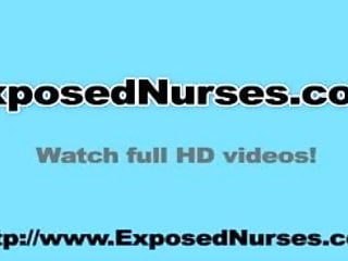Viktorie Naughty Nurse Pussy Masturbation free video