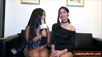 Beautiful Ladyboy Interview And Masturbation free video