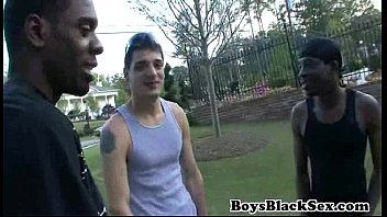 Blacks On Boys - Gay Hardcore Bareback Fuck Video 19