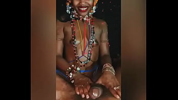 Seductive Tribal Baddie Teaches How To Worship Her Chiefs Dick free video