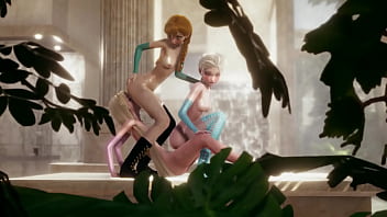 Disney Futanari Threesome - Elsa Anna And Rapunzel free video