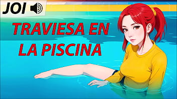 Joi Hentai, Traviesa En La Piscina. Voz Española free video