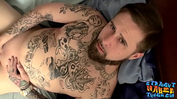 Handsome Inked Straight Thug Jacque Gosling Masturbates Solo free video