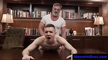 Teen Seduced On Daddy's Desk @Masonicboyz free video