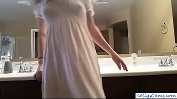 Webcam Girl Riding Pink Dildo On Bathroom Counter - Kellyscams.com free video