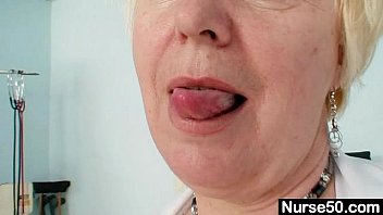 Big Tits Old Lady In Uniform Fingers Hairy Pussy free video