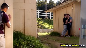 Jealous Guy Spying His Gay Friends Fucking Outdoors free video