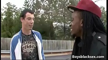 Black Gay Muscular Man Fuck White Skinny Boy 15