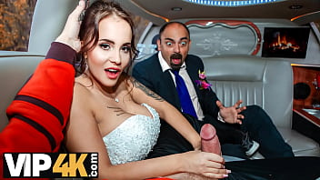 Vip4K. Random Passerby Scores Luxurious Bride In The Wedding Limo free video