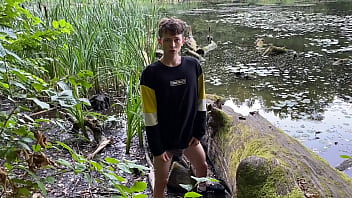 Naughty Teen Boy Jerking Off In Public Park, I Was Almost Caught! / Big Dick / Cute / Fat Cock / free video