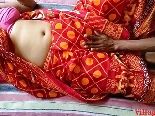 Red Saree Sonali Bhabi Sex By Local Boy (Official Video By Villagesex91) free video