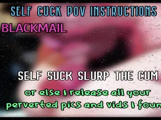 Audio Only - Self Suck And Slurp Your Cum Or I Release Your Perverted Oics Online