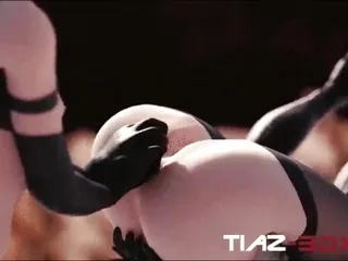 2B Gets Big Ribbed Dildo Pushed Into Her Ass free video