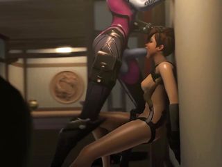 Tracer Face Fucked Hard By Big Futa Dick free video