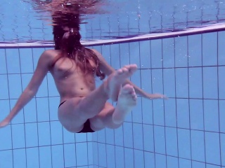 Bushy And Surprised Underwater Teen Gurchenko free video