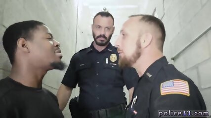 Video Sexy Gay Cop Fucking The White Officer With Some Chocolate Dick free video