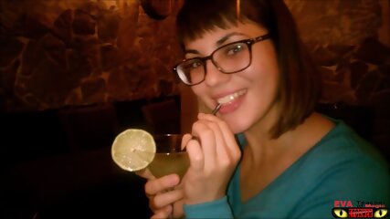Eva Oral Queen Sperm Cocktail Cum Drinking, Glasses Blowjob Finish Cum Swallow free video