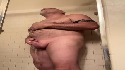 Naughty_Rodney Soaping Up His Naked Body In The Shower