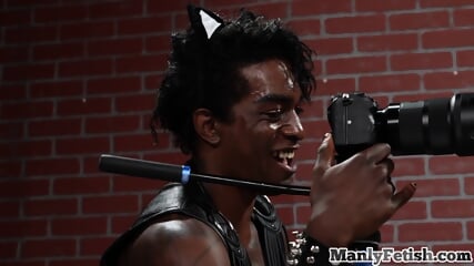 Ir Cosplay Stud Mesmerized N Fucked By Dom Black In Leather free video